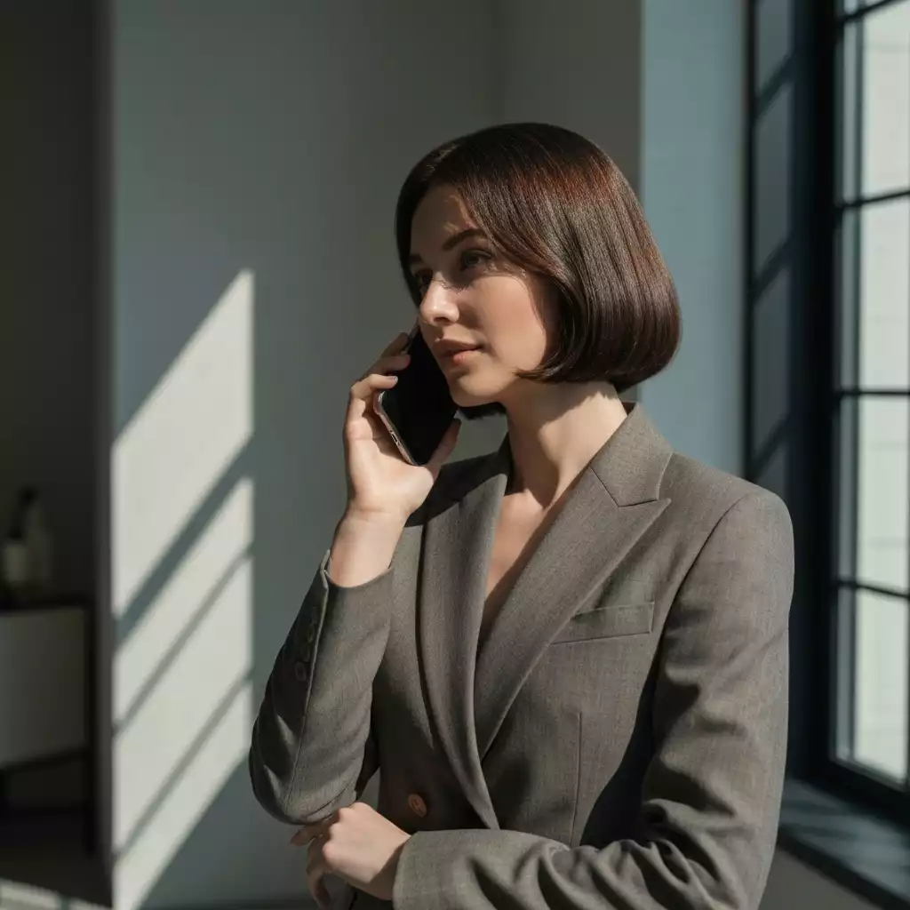 Contacting a salon for a hair consultation over the phone